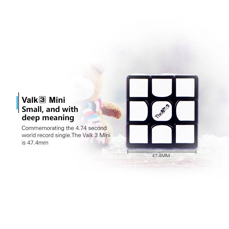 Mofangge Valk 3 Mini 3x3x3 Puzz-le Cube 4,74 см магический куб speed Valk3 Cubo Magico профессиональные игрушки для детей