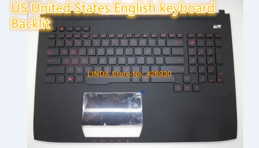 Ноутбук Упор для рук и клавиатура ноутбука ASUS G751 G751JL G751JM G751JT G751JY 0KNB0 E601AR00 ASM14C33A0J442