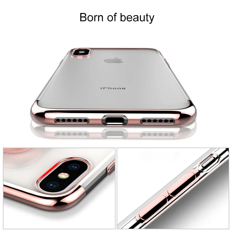 Мягкий прозрачный силиконовый чехол SIXEVE для iPhone XR XS MAX X 10 8 7 6 s Plus 6plus 6splus 7plus 8plus