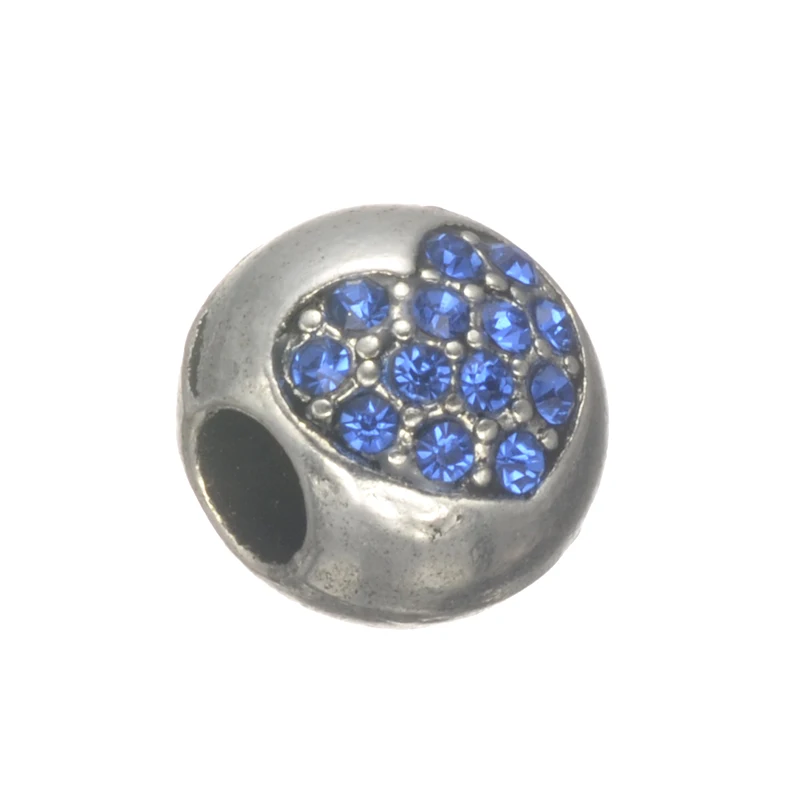 Новинка 2017 розовые стразы любовь сердце подвески европейские DIY бусы для женщин и