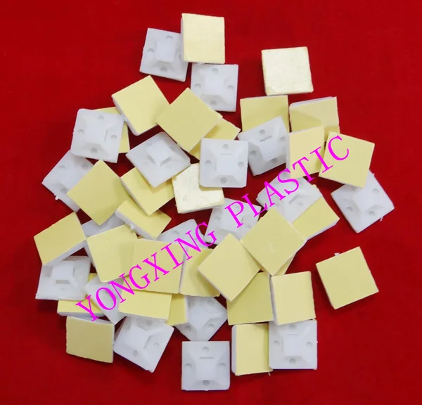 Бесплатная доставка пластиковый самоклеющийся держатель для крепления кабеля