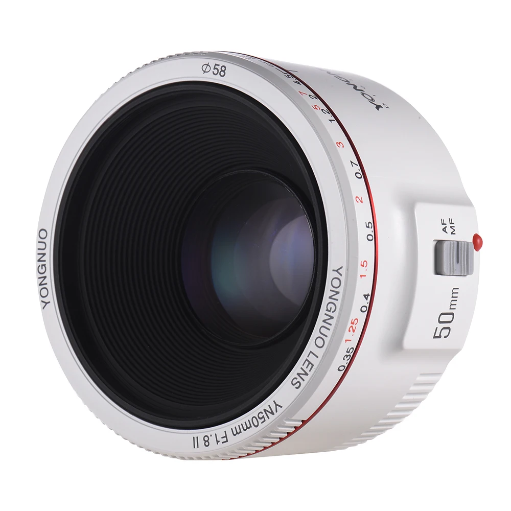 Объектив для камеры Canon EOS 70D 600D 5D2 5D3 DSLR объектив 50 мм F1.8 II 0 35 М|Объективы