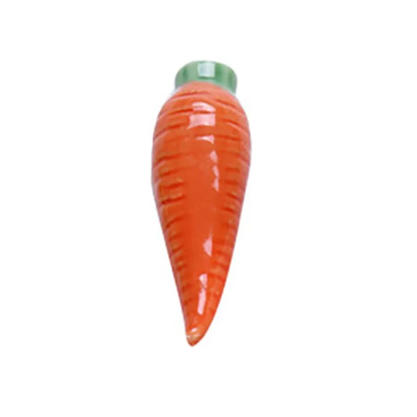 red carrot Милые овощи морковь животное дизайн палочки для еды подставка керамические палочки для еды вилки ложки держатели домашний декор палочки для еды - Цвет: red carrot