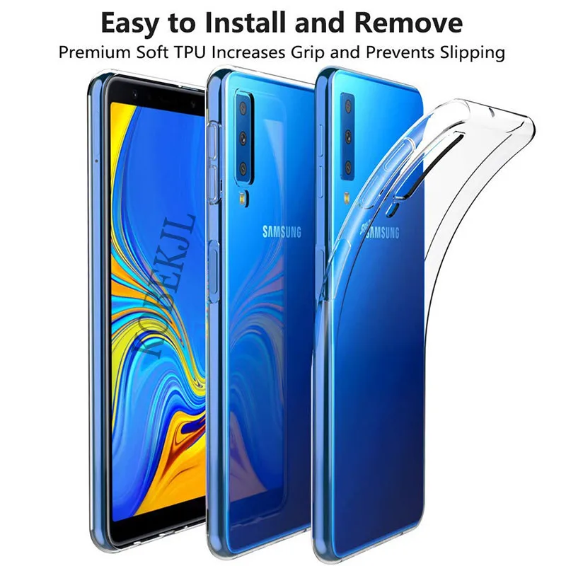 Для Samsung Galaxy A7 2018 Чехол чехол Мягкая силиконовая задняя крышка для телефона A750F A750