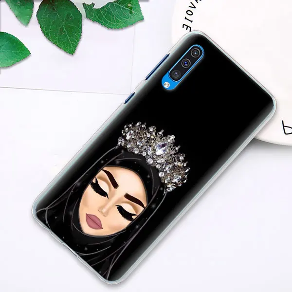 02 Мусульман, Gril/глаза арабский хиджаб девушка чехол для samsung Galaxy A30 A50 A70 A80 M10 M30 A7 A6 A8+ A9 ПК Жесткий Телефон - Цвет: 02