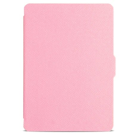 pink Кожаный чехол с рисунком, умный чехол для amazon Kindle Paperwhite1/paperwhite2/paperwhite3 для Paperwhite1 2 3 для чтения электронных книг - Цвет: pink