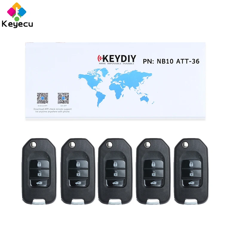 KEYECU 5 шт./лот универсальный дистанционный ключ серии NB для KD900 + дистанционного