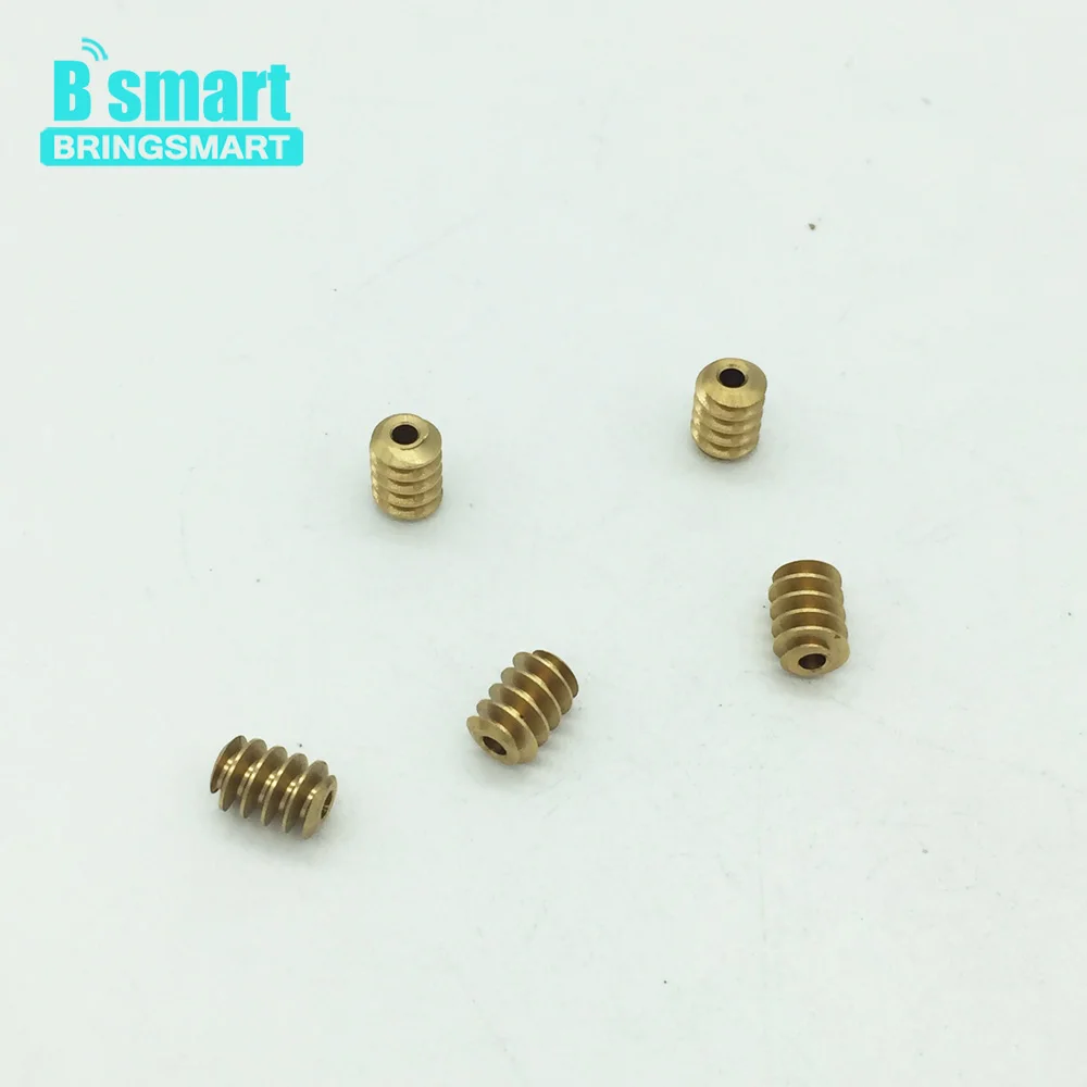 Фото Металлический червячный двигатель Bringsmart 5 шт. M0.5 * 8 спиральная шестерня Металлический червячный двигатель Bringsmart 5 шт. M0.5 * 8 спиральная шестерня