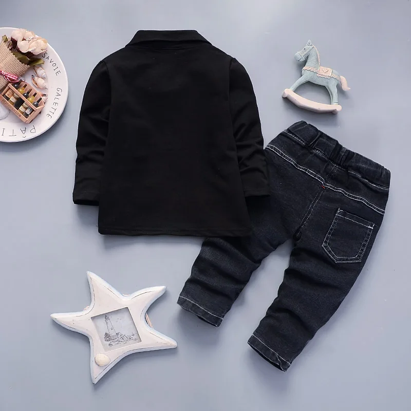 BibiCola newborn baby autumn clothing sets toddler spring cotton gentleman sweatshirt+pants 2pcs tracksuits for boys infant suit |