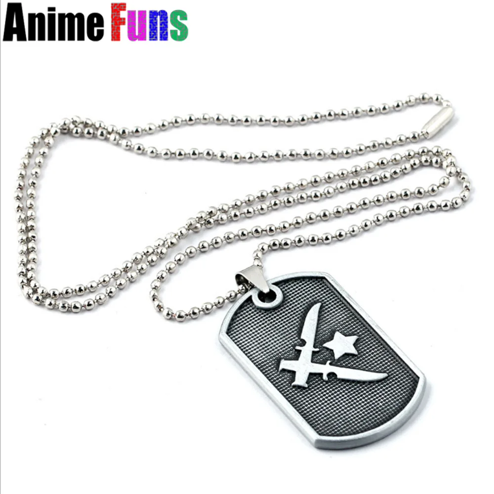 Игровой CS Go T/CT логотип команды собачья бирка кулон колье ожерелье для женщин