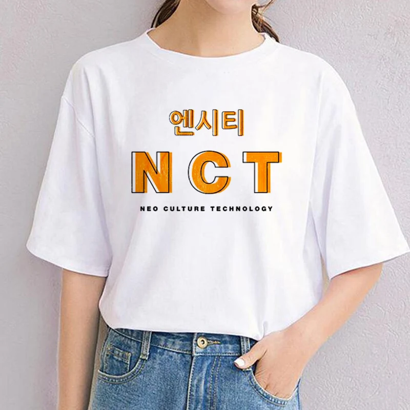 NCT футболка с короткими рукавами в Корейском стиле унисекс Nct Neo культура