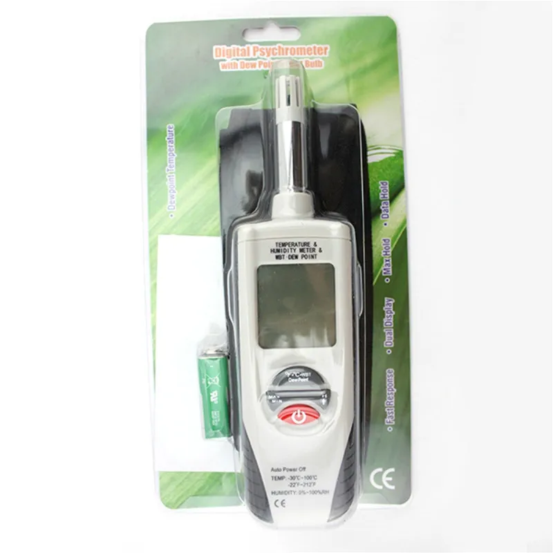 Цифровой Psychrometer Мини Портативный термо гигрометр Измеритель температуры и