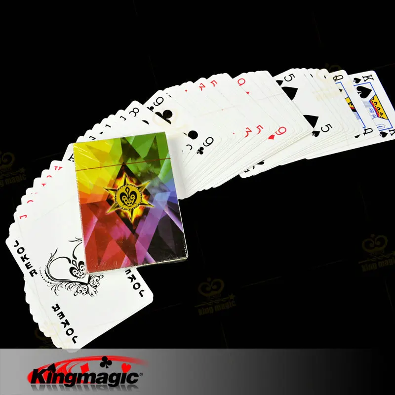 

Foreign Magic props Poker Diamond Rainbow Playing cards