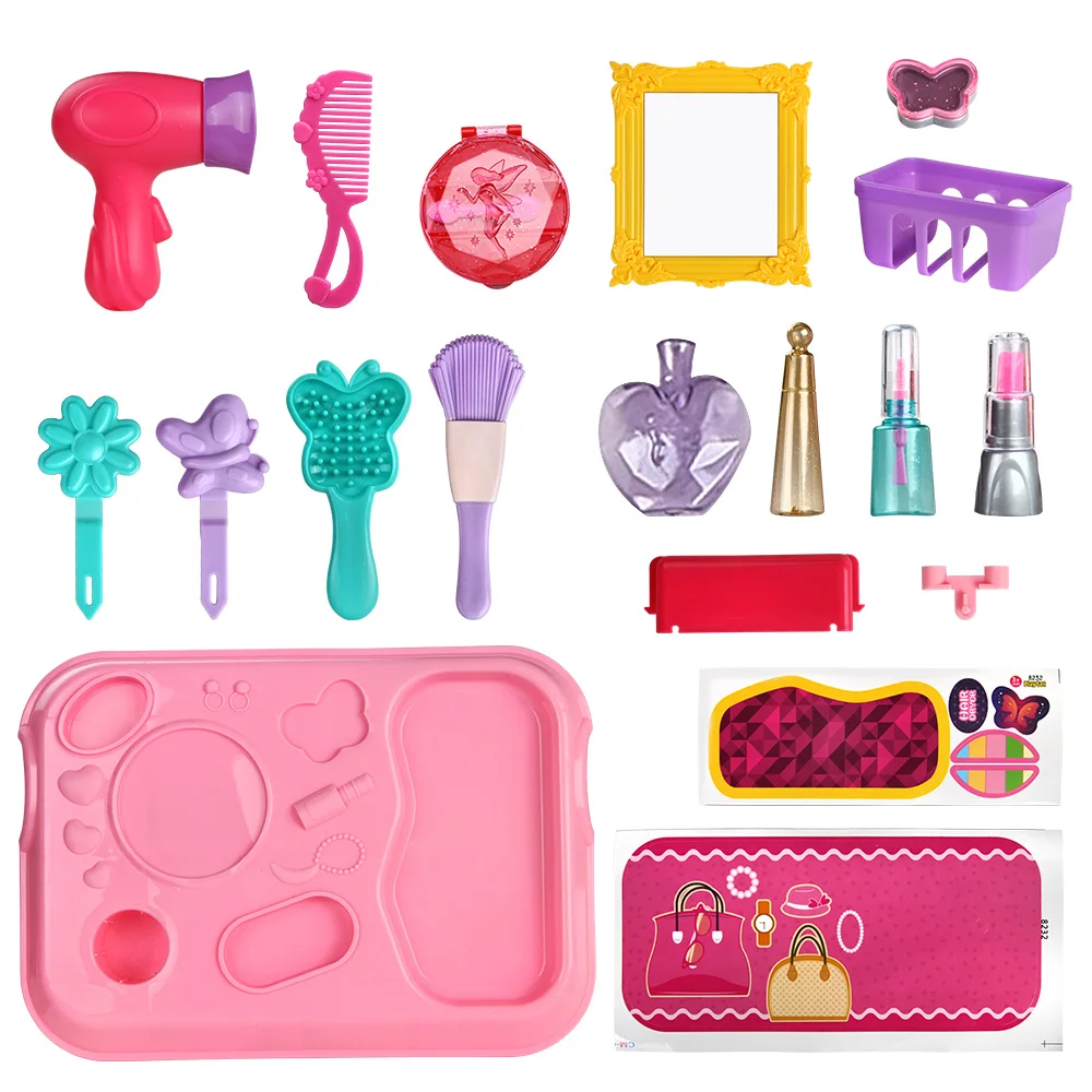 Детский миниатюрный пластиковый набор для макияжа игрушки ролевые игры детские