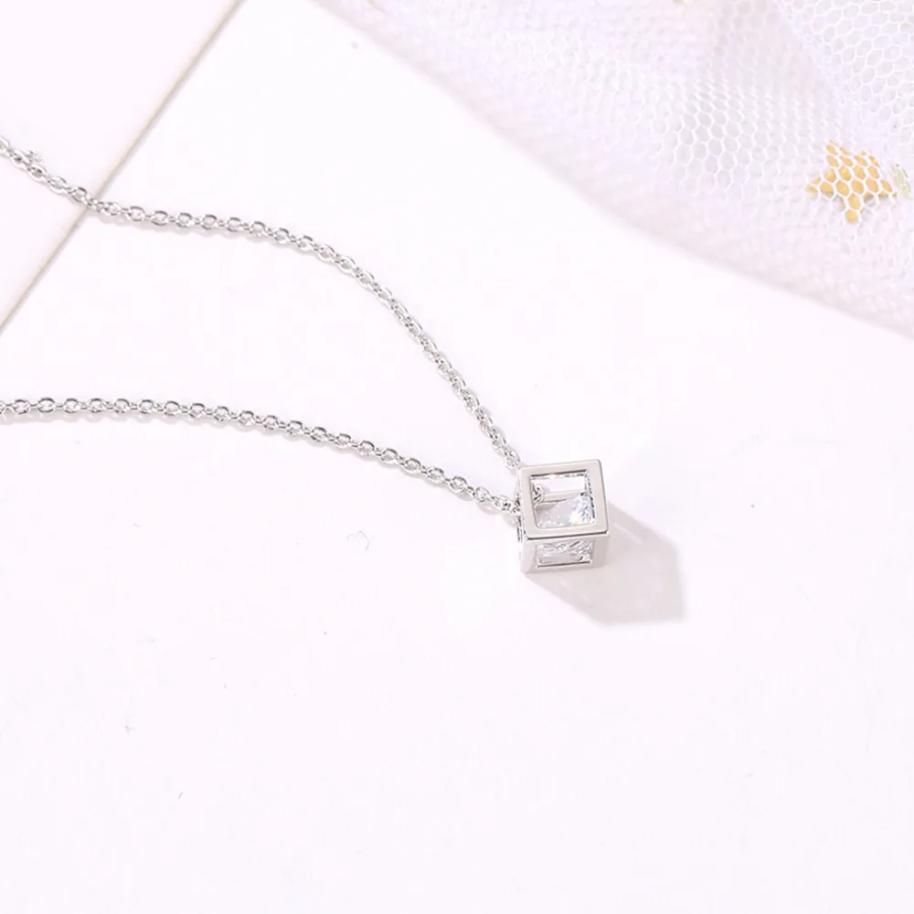 Женские ожерелья с кристаллами шикарные Подвески со стразами серебряная