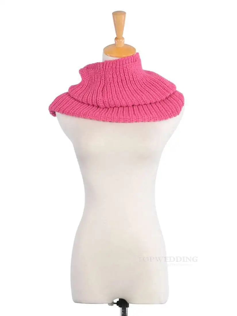 Новое поступление женщины зима теплая бесконечность 2 круг кабель вязать клобук