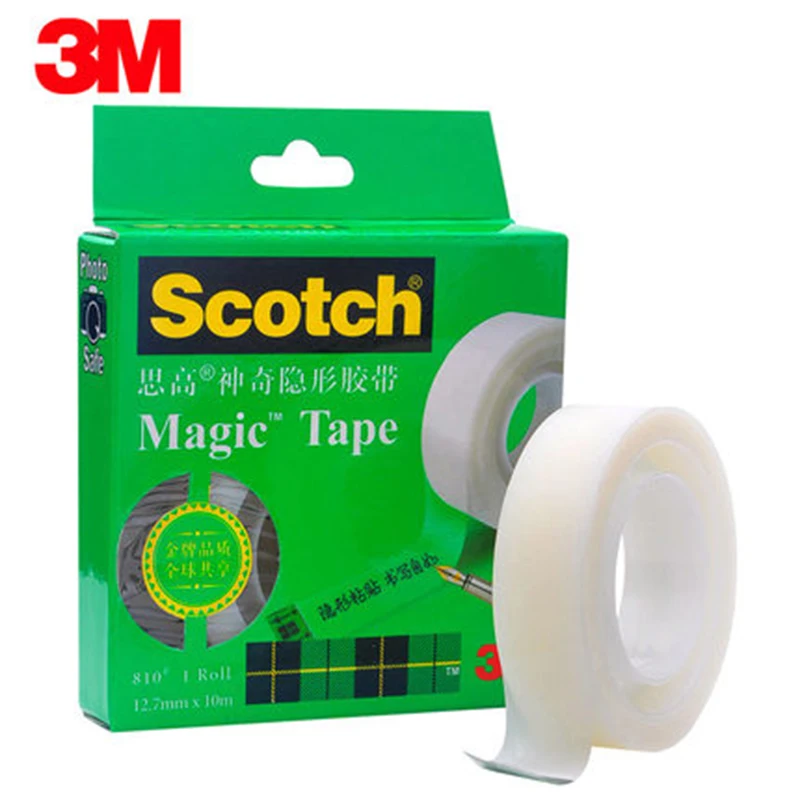 3m Scotch 810 волшебная лента 19 мм * 33 м (3/4IN 1299IN) 5 шт/ot невязкая клейкая канцелярские