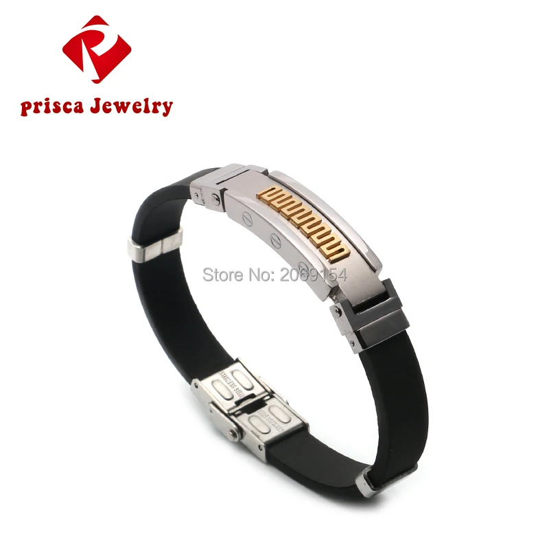 Мужской браслет золотые магнитные ювелирные изделия белые кожаные браслеты с