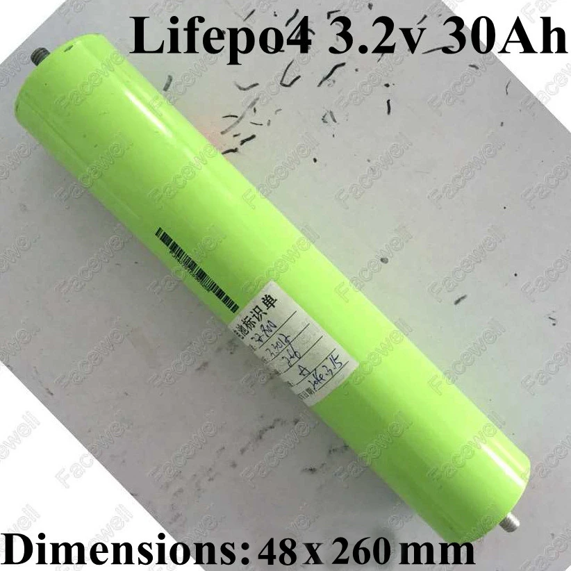 1 шт. 48260 3 2 В lifepo4 30Ah батареи питания 100A высокого Слива 30A для упаковки diy 12 30ah
