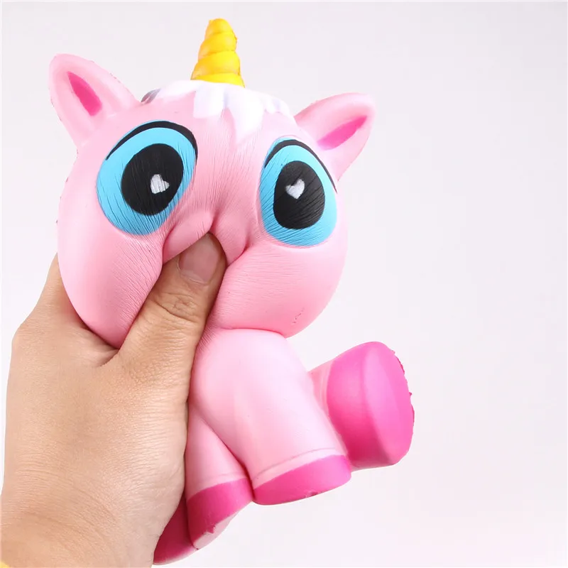 2018 Новый Розовый Единорог медленно поднимающиеся сжимаемые игрушки Kawaii Jumbo
