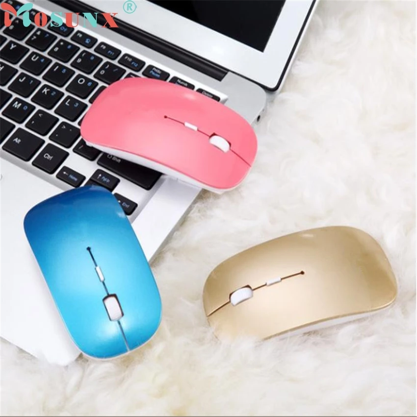 Mosunx лучшая Mecall Tech 2400 dpi 4 Кнопки оптическая USB Беспроводная игровая мышь Мыши для