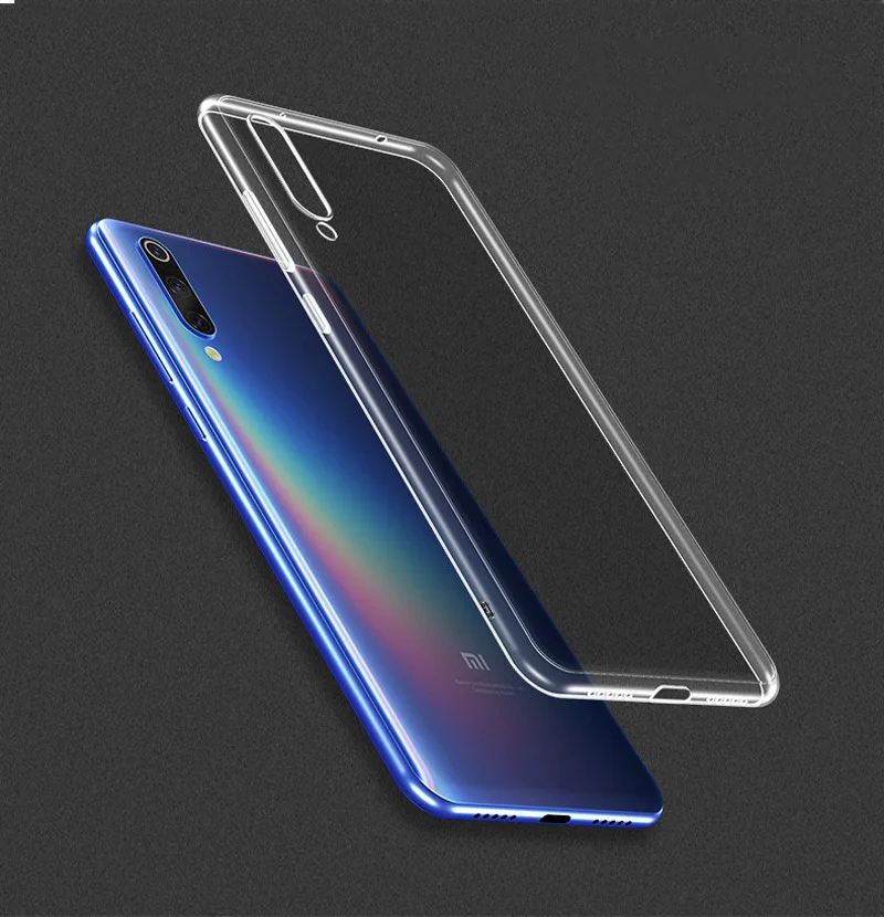 Прозрачный мягкий чехол из ТПУ для Mi 9 задняя крышка Xiaomi 8 Lite Redmi Note 7 6 5 тонкий