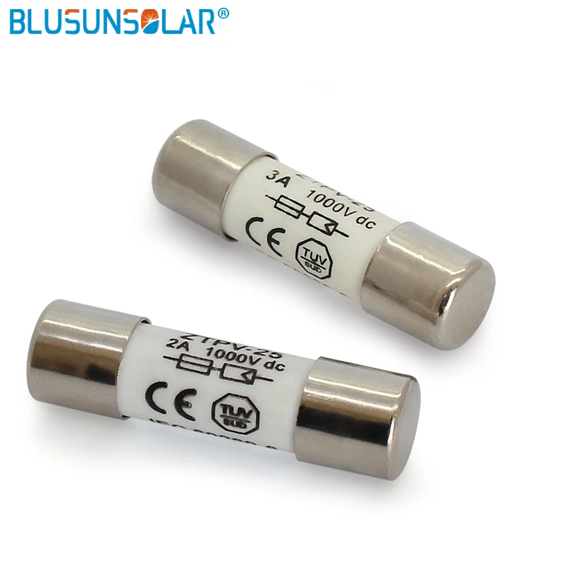 

100pcs / Lot 2A/3A/4A/5A/8A/10A 20A 30A Fuse Link 1000V 10*38MM Solar PV Fuse for Solar System Protection BX0234