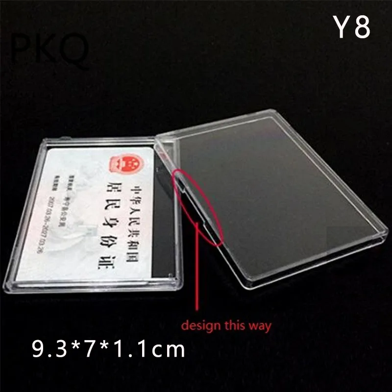 Y8 9.3x7x1.1cm 10 шт./лот, 19 размеров, прозрачная квадратная Подарочная коробка из ПВХ, Подарочная коробка для конфет, Сувенирная Коробка, прозрачная коробка для шоколада, коробка для свадебной вечеринки - Цвет: Y8 9.3x7x1.1cm