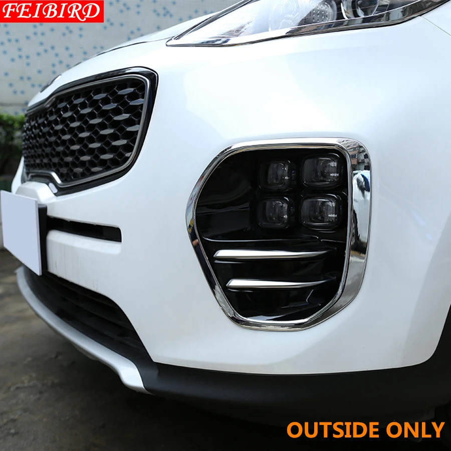 Аксессуары в ярком стиле для KIA Sportage 2016 2017 2018 передняя противотуманная фара