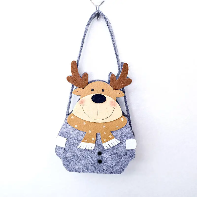1 PC Christmas New Year Apple Bag Candy Gift Stockings Storage Star House Santa Claus Elk Snowman Pattern Home Decos | Дом и сад
