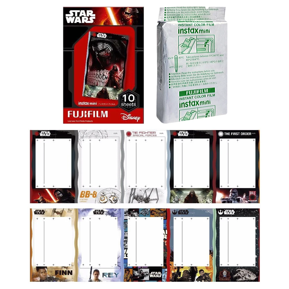 Fujifilm Instax Mini Star Wars Limited Edition Instant 50 пленка для Fuji 7s 8 25 50s 70 90 и Share SP 1 2|instax mini|fujifilm instax
