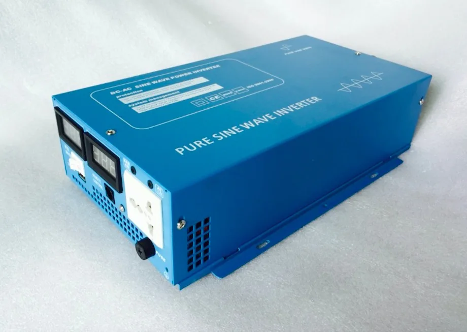 2000 Вт пик 1000 решетки инвертор питания DC12V/24 В/48 В к AC110V/220 Чистая синусоида Инвертор