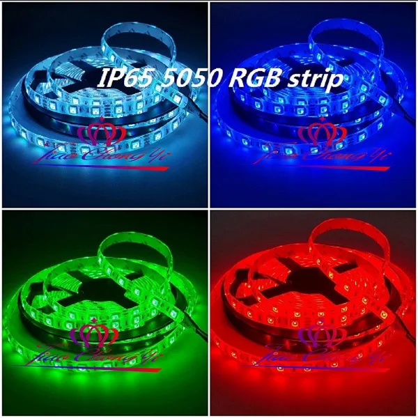 RGB 5050 гибкий светодиодный светильник RGB белый светодиодный светильник лента красный зеленый синий белый теплый белый DC5V 12 в 24 В 5 метров/рулон - Испускаемый цвет: RGB