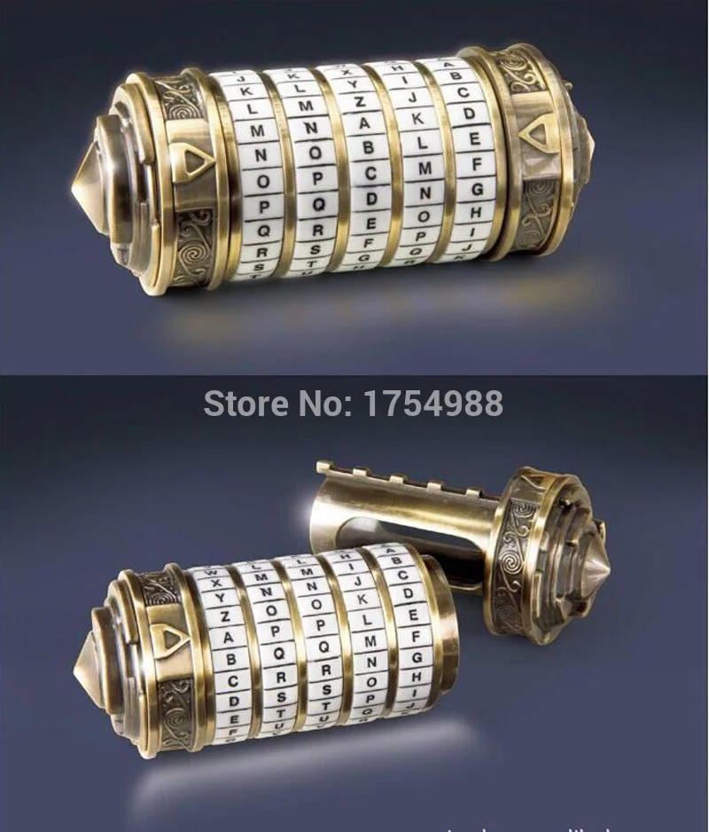 Бесплатная доставка 5 алфавитных замков вершины реквизиты замок с кодом да Винчи