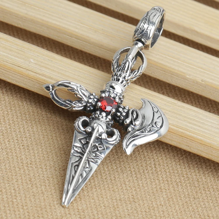 Подвеска нож из серебра 925 пробы в тибетском стиле|knife card|knife kydexknife metal |