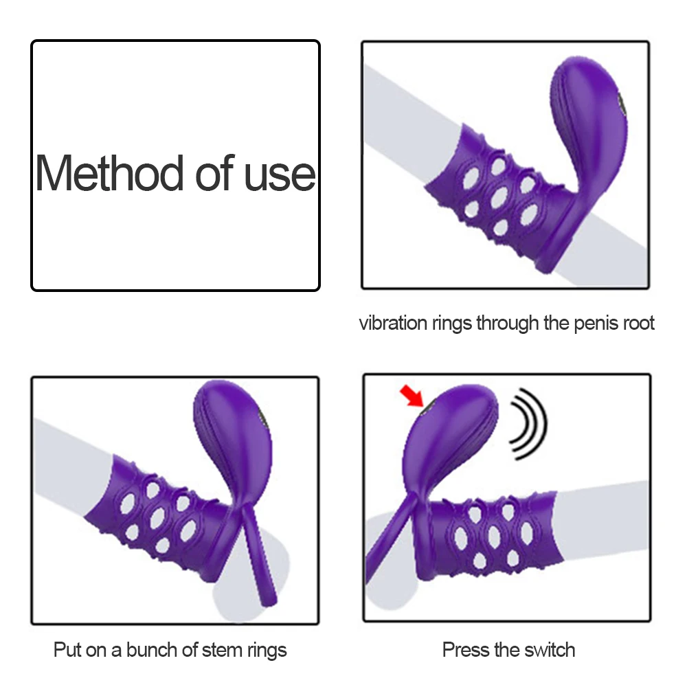 Мужское вибрационное кольцо на пенис для задержки эякуляции член стимулятор