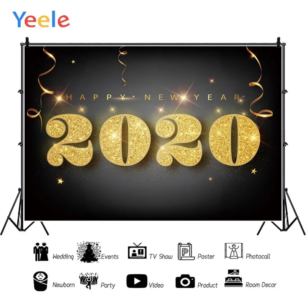 Yeele 2020 New Year Family Carnival Party Christmas Photography Backdrop Personalized Photographic Backgrounds For Photo Studio |