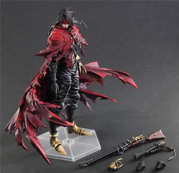 Play Arts Kai Vincent Valentine Final Fantasy Figure VII FF7Cloud PA 27 см ПВХ фигурки куклы игрушки Детский