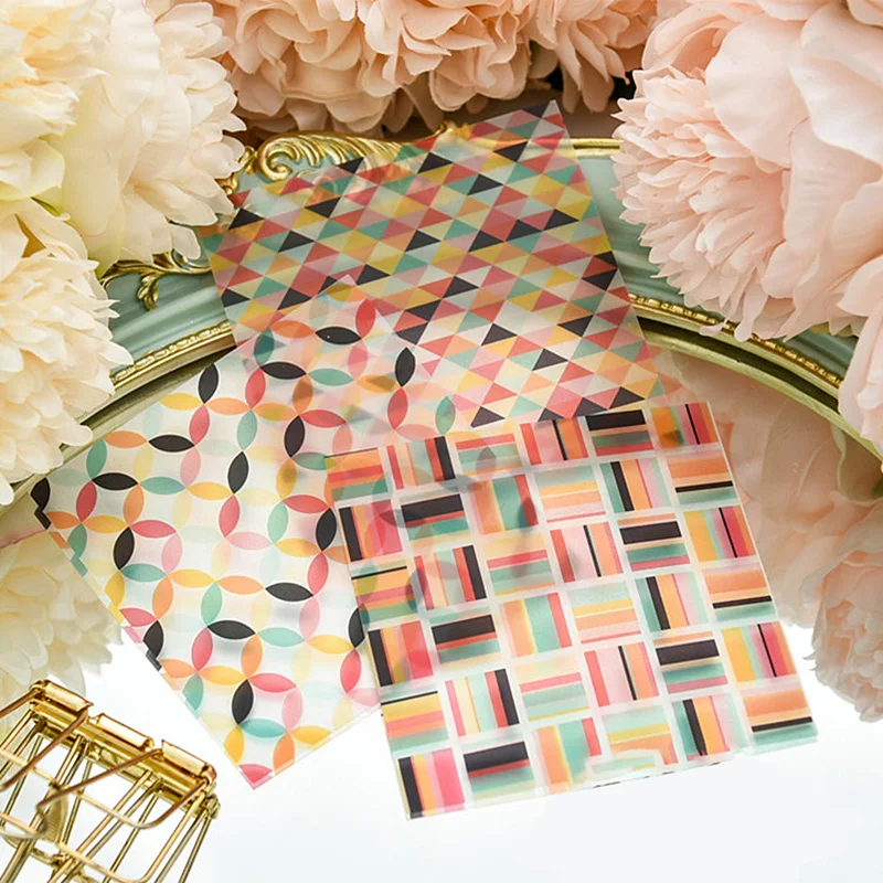 New Arriving 12Pcs Vintage Honeycomb Printed Vellum Paper Stickers For Diy Scrapbooking Happy Planner Card Makings Supplies | Дом и сад