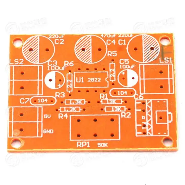 Двухканальный комплект платы усилителя TDA2822/комплект для самостоятельной сборки