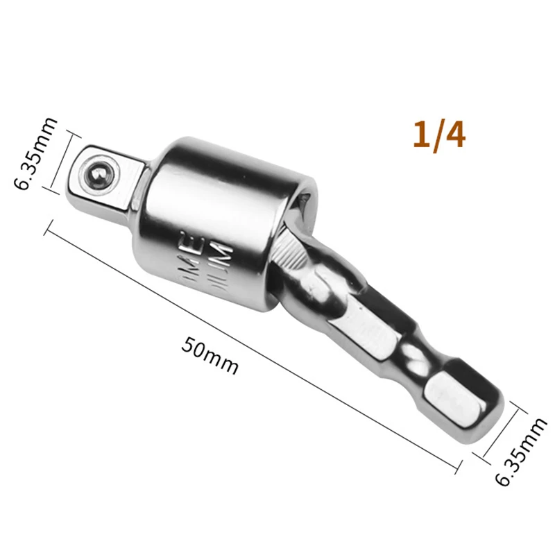 1-4inch QUK 1/" 3/8" шестигранный хвостовик сверла гаечный ключ Шестигранная ручка 360 градусов гнездо адаптер привод трещотка удлинитель инструмент квадратная головка - Цвет: 1-4inch