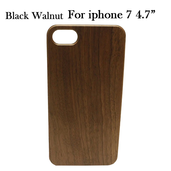 i7 Walnut Высокое качество, жесткий защитный чехол, подлинный палисандр, карбонизированный бамбук, вишня, дерево, деревянный чехол для телефона для iPhone 6 4," 6 Plus 5,5" - Цвет: i7 Walnut