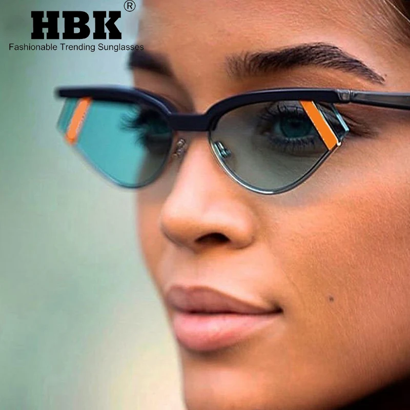 Очки солнцезащитные женские кошачий глаз в пластиковой оправе с защитой