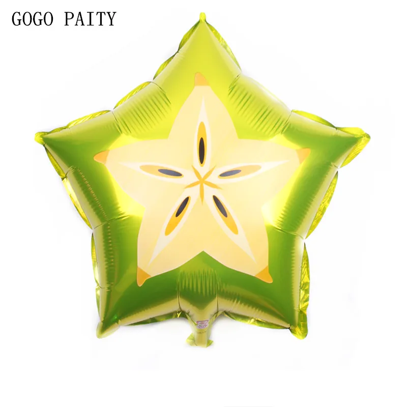 GOGO PAITY продажа 18 дюймов Фрукты красочные carambola алюминиевый шар для праздников и