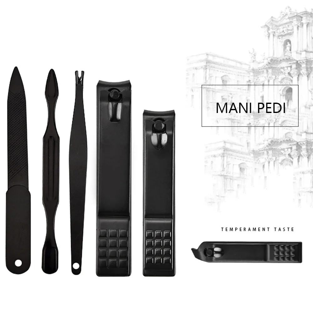 Manooby 15 шт. инструменты для ухода за ногтями профессиональный набор маникюра и