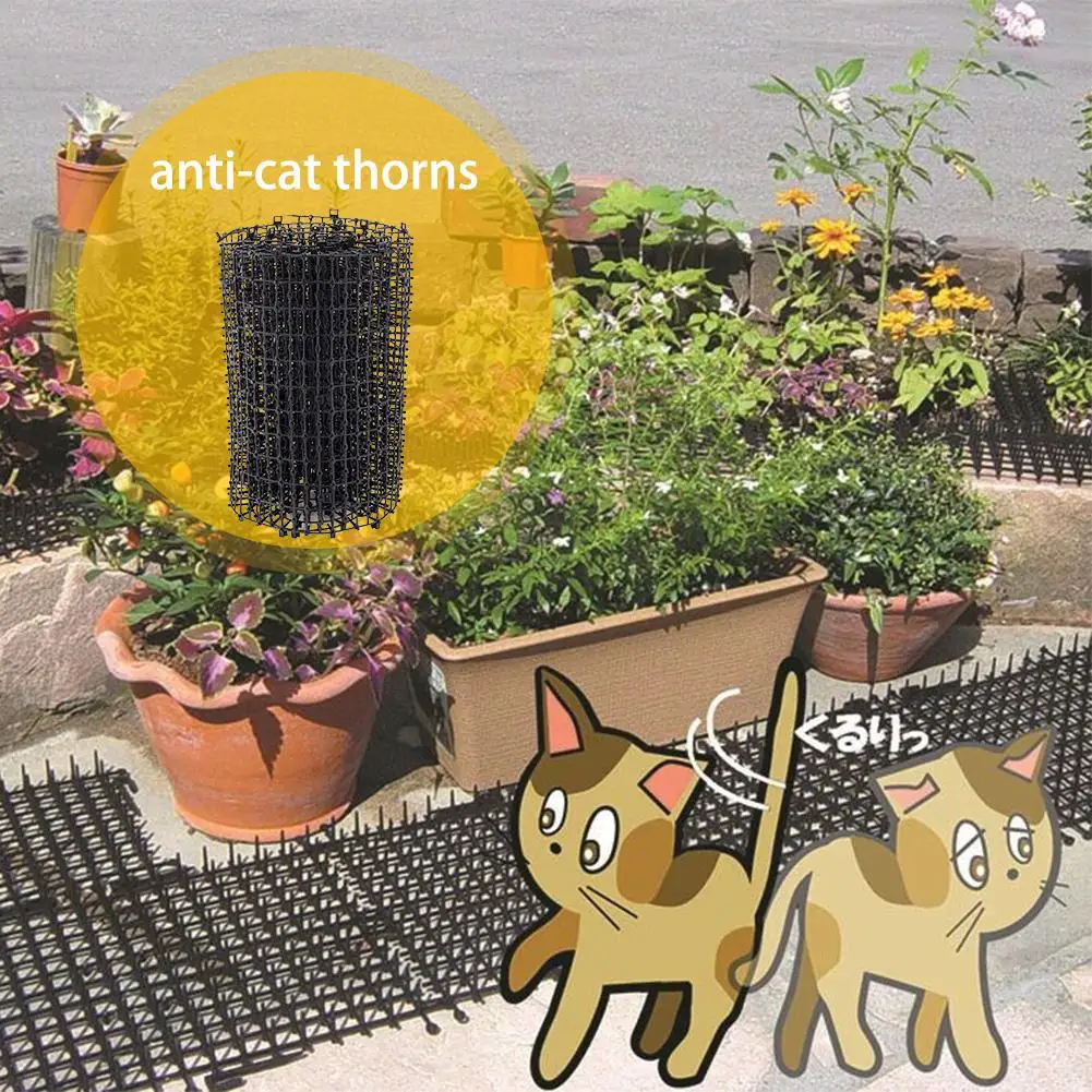 

SALE New Hot Green Gardening Plastic Anti Black PP Cat Thorn Cat Dog Mosquito Repellent Plastic Nail Cats And Dogs Repellent Mat