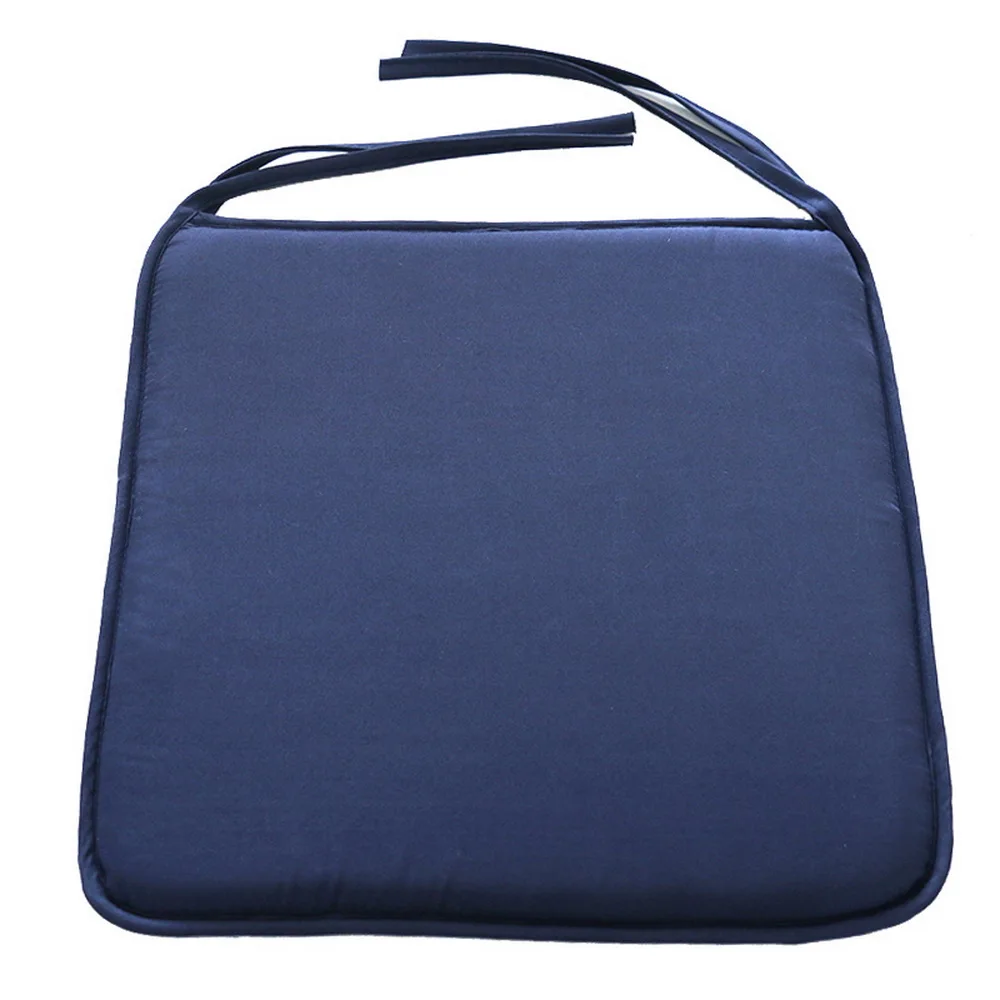 navy 37x37cm 40x40 см подушка для стула Подушка для домашнего офиса обеденный стул сплошной цвет Крытый открытый стул подушка домашний декор - Цвет: navy 37x37cm