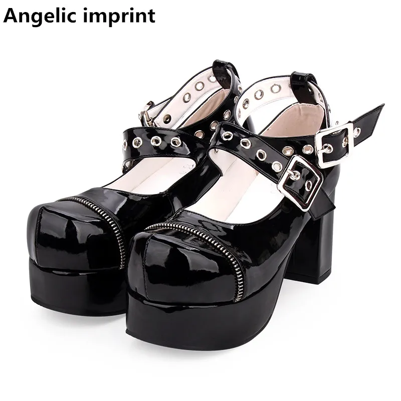 Ангельский отпечаток Туфли в стиле mori Girl туфли Лолита женские косплей