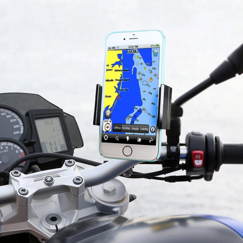 Bike Phone Holder Anti Shake and Stable Cradle Clamp with 360° Rotation Bicycle Mount for iPhone Android GPS Other Devices | Мобильные