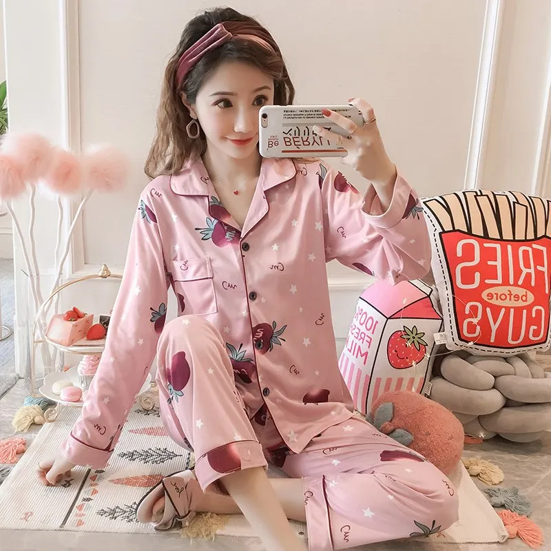 Kpop/ уличная одежда в стиле Харадзюку черного и розового цветов; хлопковые пижамы для мужчин и женщин; exo; комплект одежды для сна на весну и осень; пижамы для девочек; домашний костюм; комплекты - Цвет: 3
